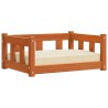 Lit pour Chien Brun cire 65,5 x 50 x 28 cm Pin massif 552428552428