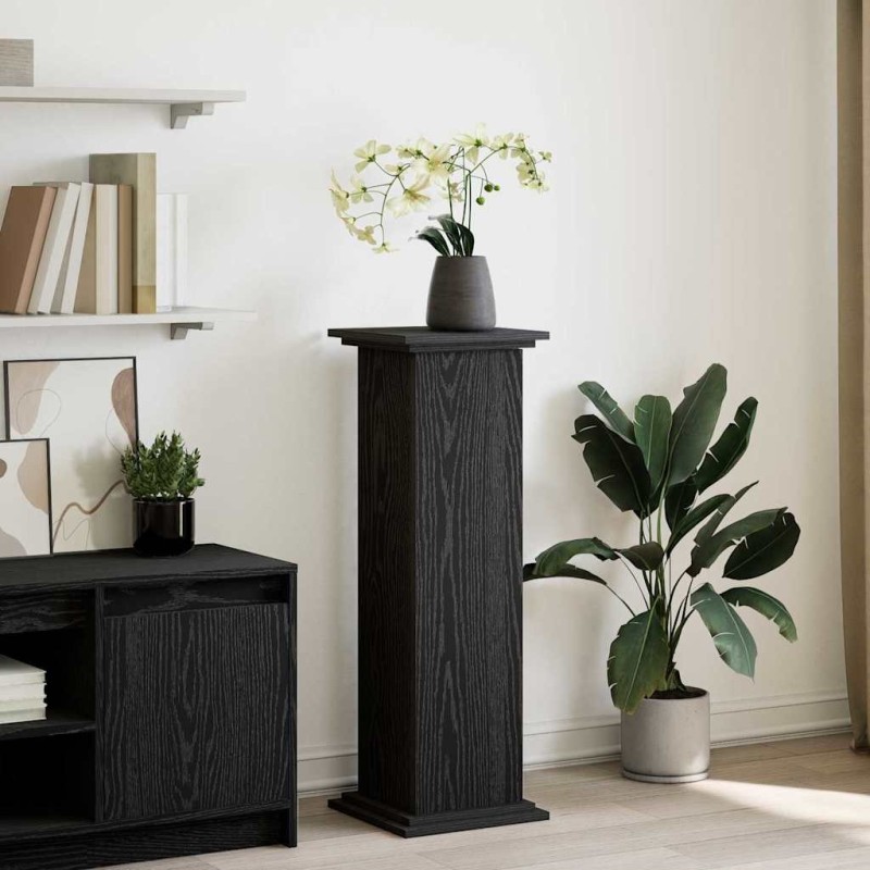 Support d'affichage avec étagère Chêne noir 31 x 30 x 90 cm 552429552429