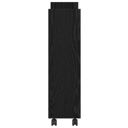 Chariot de Rangement Étroit Chêne noir 60 x 22 x 80 cm 552434552434