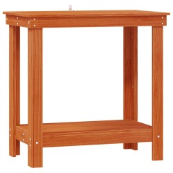 Établi avec étagère Brun Ciré 80 x 50 x 80 cm Pin massif 552436552436