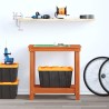 Établi avec étagère Brun Ciré 80 x 50 x 80 cm Pin massif 552436552436