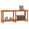 Établi avec étagère Brun Ciré 180 x 50 x 80 cm Pin massif 552437552437