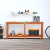 Établi avec étagère Brun Ciré 180 x 50 x 80 cm Pin massif 552437552437