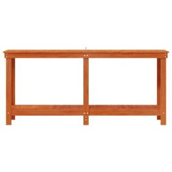 Établi avec étagère Brun Ciré 180 x 50 x 80 cm Pin massif 552437552437