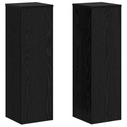 Support de Plante 2 pcs Chêne noir 25 x 25 x 80 cm 552439552439