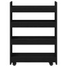 Chariot de Rangement Étroit Chêne noir 60 x 20 x 82 cm 552450552450