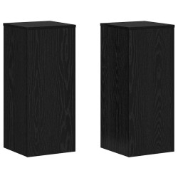 Support de Plante 2 pcs Chêne noir 30 x 30 x 70 cm 552452552452