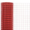 Grillage Acier avec revêtement en PVC 25x1,5 m Rouge 552460552460