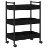 Chariot de cuisine Chêne noir 50 x 30 x 70 cm Bois d'ingénierie 552463552463