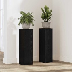 Support de Plante 2 pcs Chêne noir 17 x 17 x 60 cm 552479552479