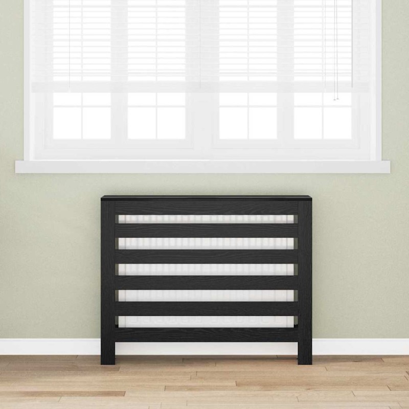 Cache-Radiateur Chêne noir 104 x 20 x 82 cm Bois d'ingénierie 552481552481