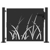 Porte de Jardin Noir 110 x 105 cm Acier peint par poudre 552483552483