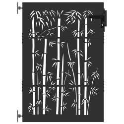 Porte de Jardin Noir 85 x 150 cm Acier peint par poudre 552484552484