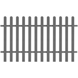 Clôture à piquets WPC 200x120 cm 552485552485
