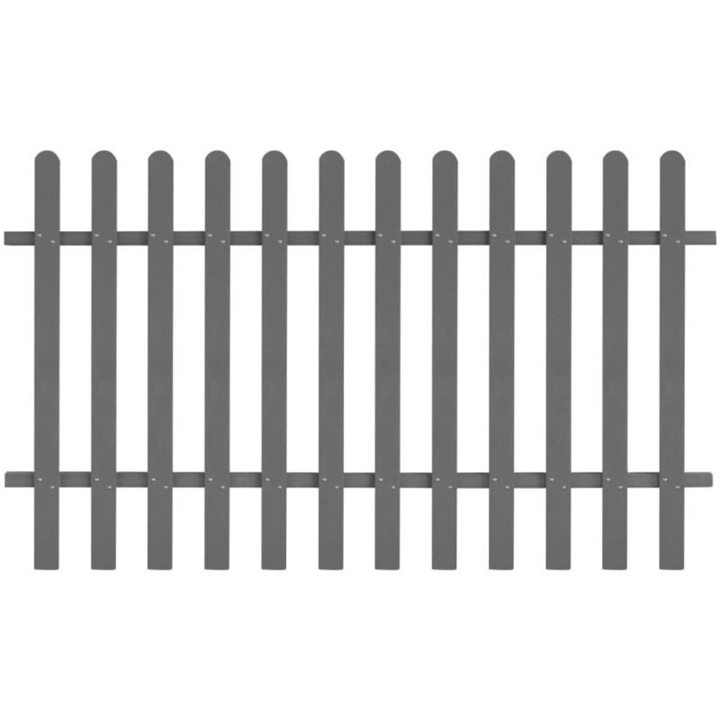 Clôture à piquets WPC 200x120 cm 552485552485