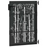 Porte de Jardin Noir 85 x 125 cm Acier peint par poudre 552486552486