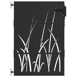 Porte de Jardin Noir 85 x 125 cm Acier peint par poudre 552488552488