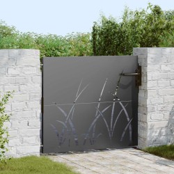 Porte de Jardin Noir 85 x 100 cm Acier peint par poudre 552489552489