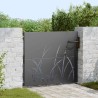 Porte de Jardin Noir 85 x 100 cm Acier peint par poudre 552489552489