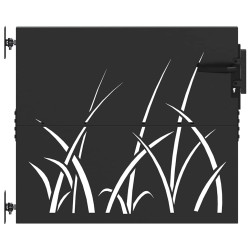 Porte de Jardin Noir 85 x 100 cm Acier peint par poudre 552489552489