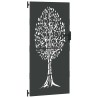 Porte de Jardin Noir 85 x 200 cm Acier peint par poudre 552490552490