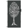 Porte de Jardin Noir 85 x 175 cm Acier peint par poudre 552491552491