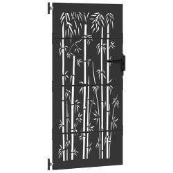 Porte de Jardin Noir 85 x 100 cm Acier peint par poudre 552492552492