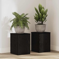 Support de Plante 2 pcs Chêne noir 25 x 25 x 35 cm 552495552495