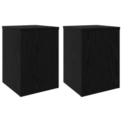 Support de Plante 2 pcs Chêne noir 25 x 25 x 35 cm 552495552495