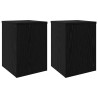 Support de Plante 2 pcs Chêne noir 25 x 25 x 35 cm 552495552495