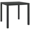 Table de jardin Noir 80 x 80 x 74 cm Aluminium et WPC 552496552496