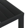 Table de jardin Noir 80 x 80 x 74 cm Aluminium et WPC 552496552496