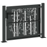 Porte de Jardin Noir 110 x 105 cm Acier enduit de poudre 552499552499