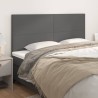  Têtes de lit 4 pcs Gris 100x5x78/88 cm Similicuir 