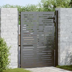 Porte de Jardin Noir 110 x 130 cm Acier enduit de poudre 552506552506