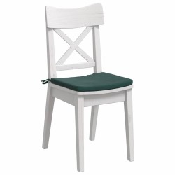 Coussins de siège 4 pcs Vert foncé 40 x 40 x 3 cm Velours 552508552508