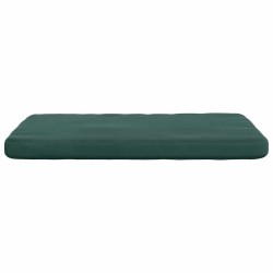 Coussins de siège 4 pcs Vert foncé 40 x 40 x 3 cm Velours 552508552508