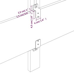  Têtes de lit 4 pcs Gris 100x5x78/88 cm Similicuir 
