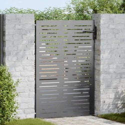Porte de Jardin Noir 85 x 125 cm Acier peint par poudre 552516552516