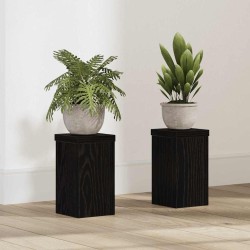Support de Plante 2 pcs Chêne noir 10 x 10 x 18 cm 552520552520