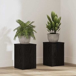 Support de Plante 2 pcs Chêne noir 20 x 20 x 30 cm 552521552521