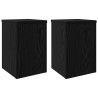 Support de Plante 2 pcs Chêne noir 20 x 20 x 30 cm 552521552521