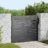 Porte de Jardin Noir 85 x 100 cm Acier peint par poudre 552528552528