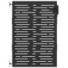 Porte de Jardin Noir 85 x 150 cm Acier peint par poudre 552531552531