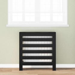 Cache-Radiateur Chêne noir 78 x 20 x 82 cm Bois d'ingénierie 552537552537