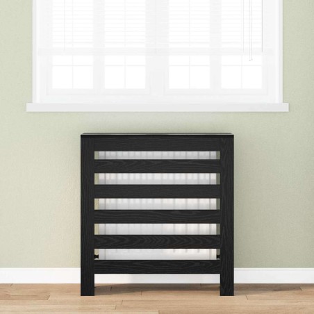 Cache-Radiateur Chêne noir 78 x 20 x 82 cm Bois d'ingénierie 552537552537