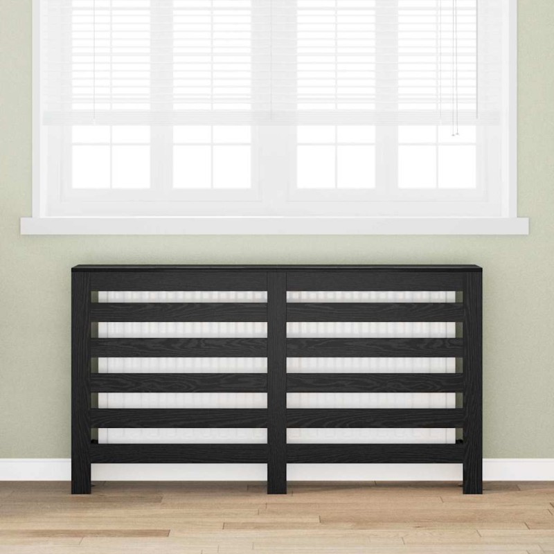 Cache-Radiateur Chêne noir 149 x 20 x 82 cm Bois d'ingénierie 552538552538