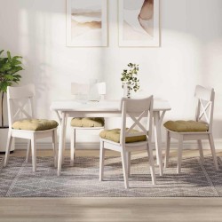 Coussins de siège 4 pcs Vert gris 40 x 40 cm 552539552539