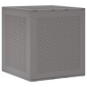 Boîte de rangement Gris clair 55 x 53 x 57 cm Polypropylène 552551552551