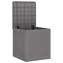 Boîte de rangement Gris clair 55 x 53 x 57 cm Polypropylène 552551552551